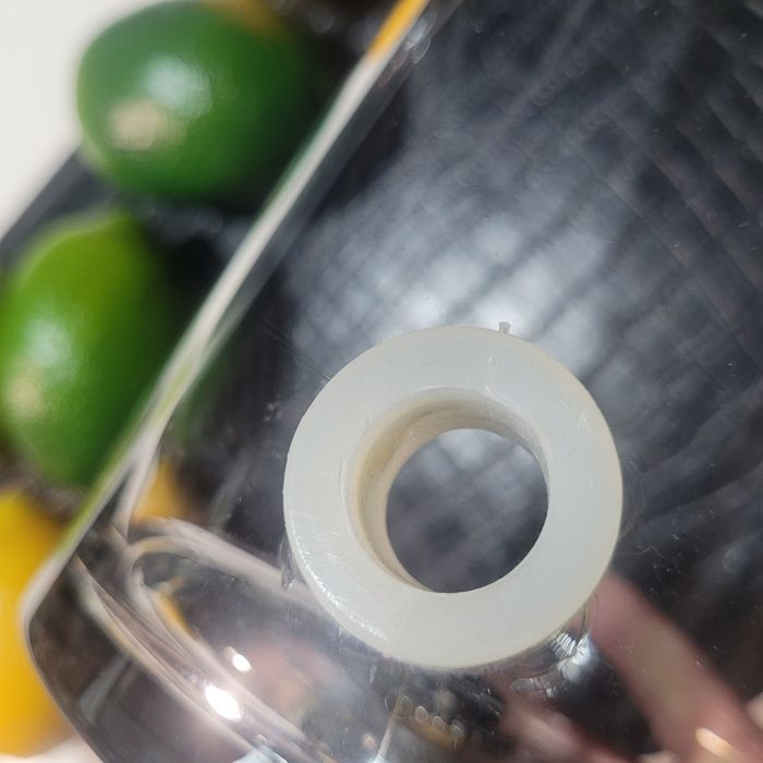 Pojemnik wysoki szklo plus metal dystrybutor do napoi