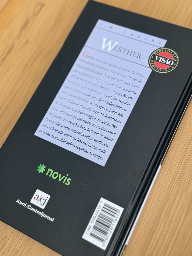 Livro Werther de Goethe