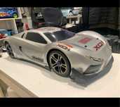 Rc traxxas XO 1 chassi bolha e algumas pecas extras
