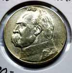 Moneta obiegowa II RP Józef Piłsudski 1936r 10zł