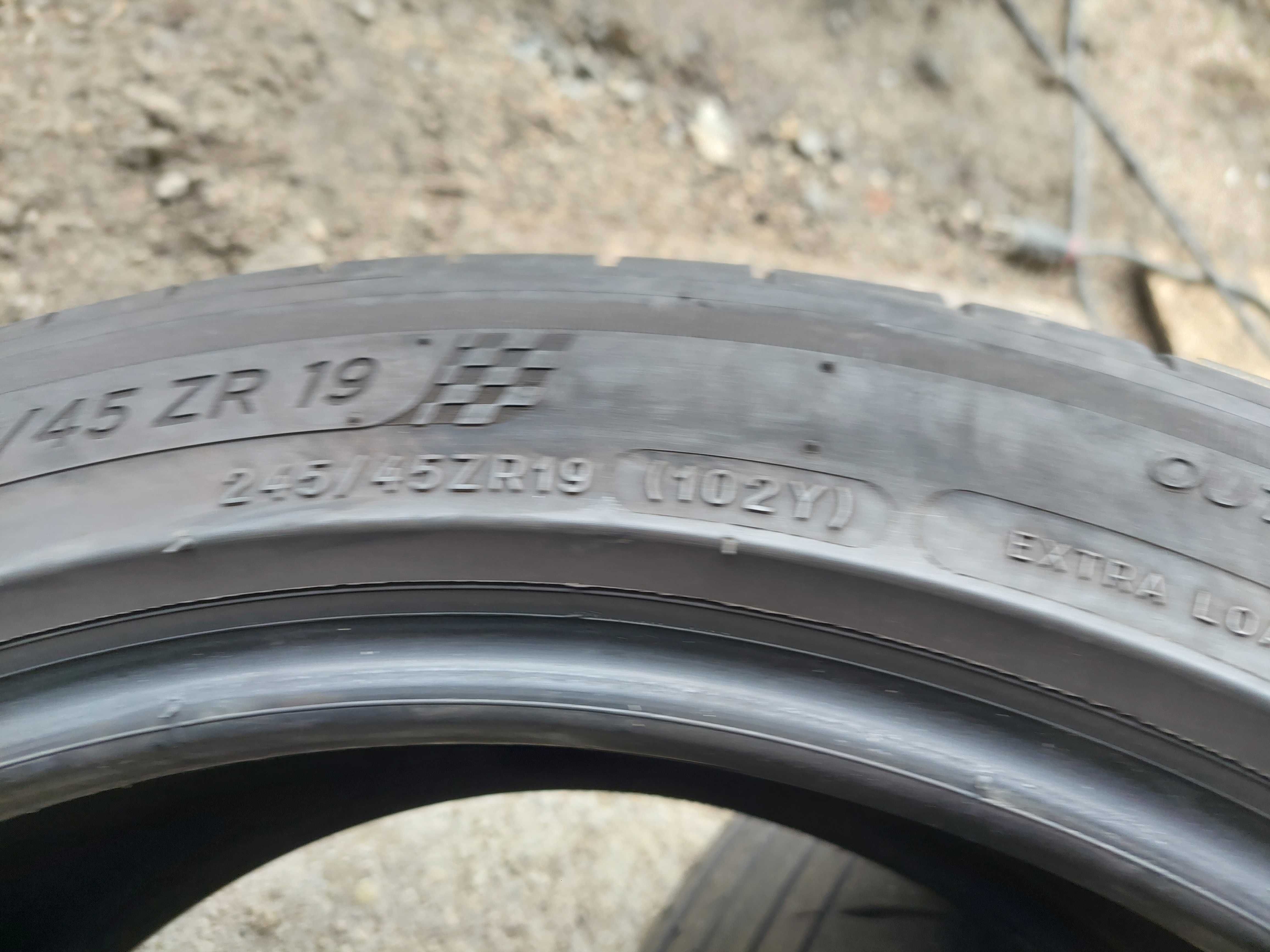 TANIE opony LETNIE 245/45R19 MICHELIN 2x4mm 2019r (K747)