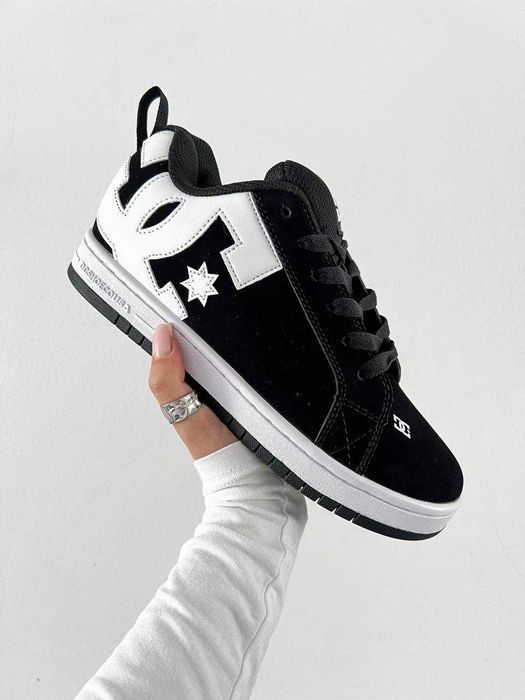 SALE! DC Shoes Court Graffik Black White 36 37 38 39 40 41 42 43 44 45