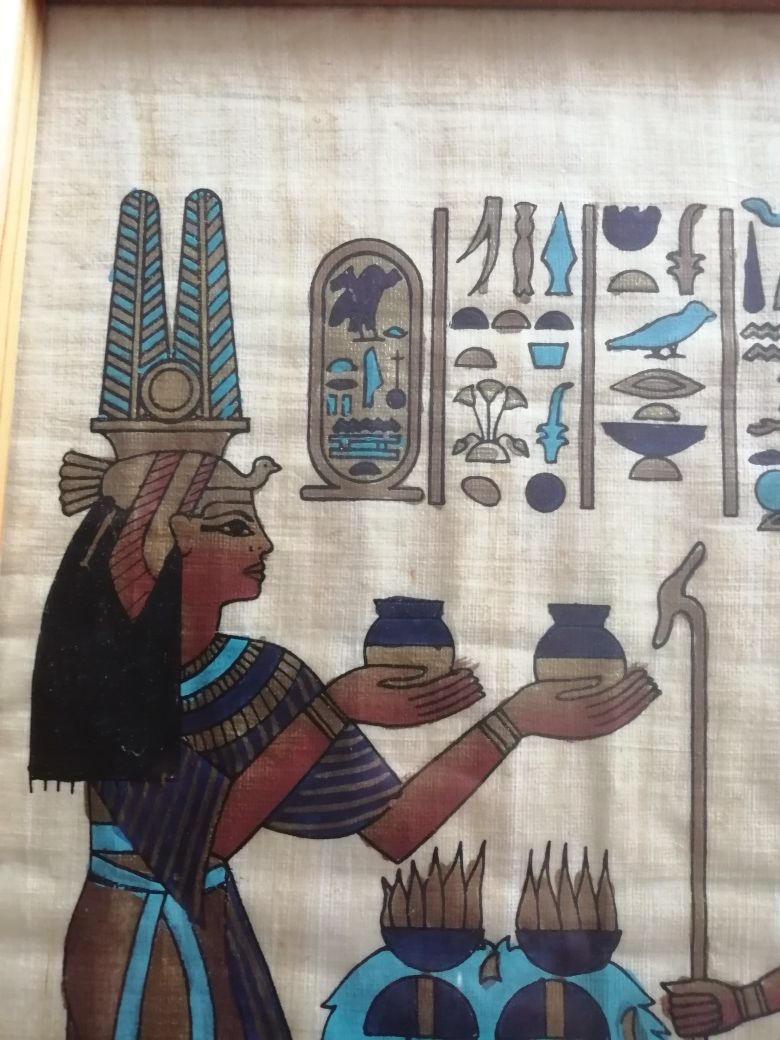 Oryginalny Egipski papirus.