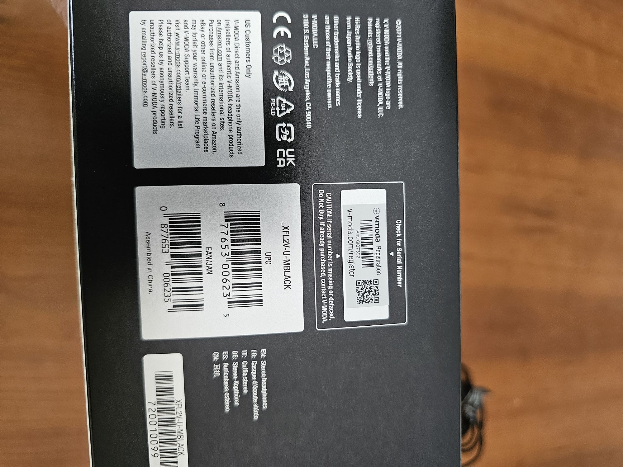 Auscultadores V-Moda Crossfade LP2