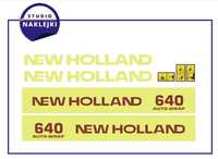 Naklejki Prasa New Holland 640 Nalepki zestaw