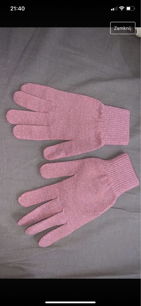 Rękawiczki różowe