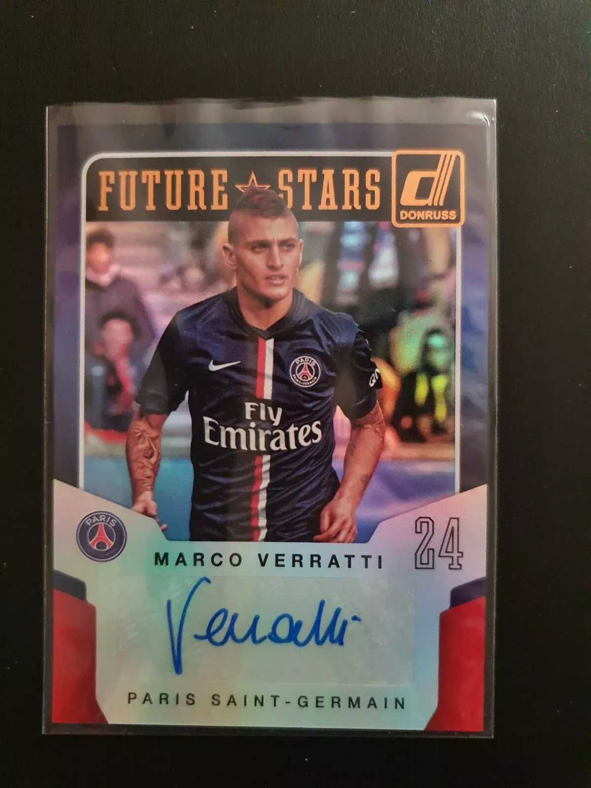 Panini Donruss 2015 Marco Verratti Paris Saint Germain PSG Autografo