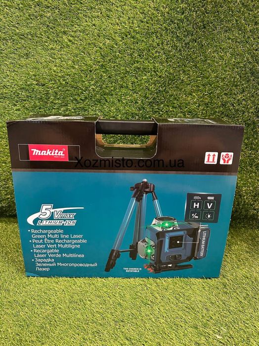 Акумуляторний лазерний нівелір Makita SK900GDZ 3D-4D рівень (24V, 5AH)