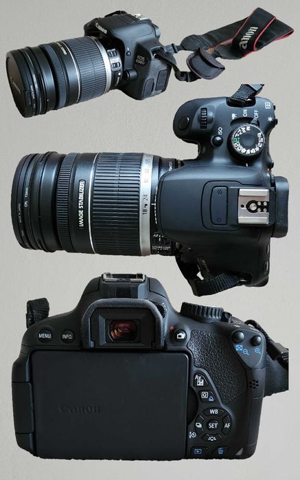 Canon EOS 650 D - aparat fot., lustrzanka cyfrowa + akcesoria  j.NOWE!