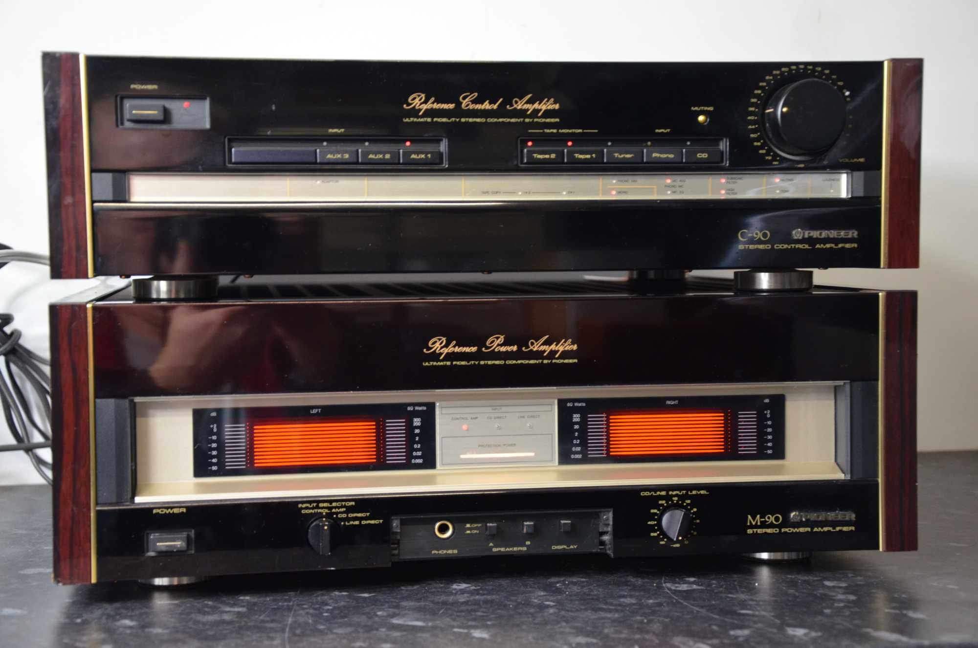 Końcówka Mocy PIONEER M-90 Przedwzmacniacz C-90 Komplet Hi-End JAPAN