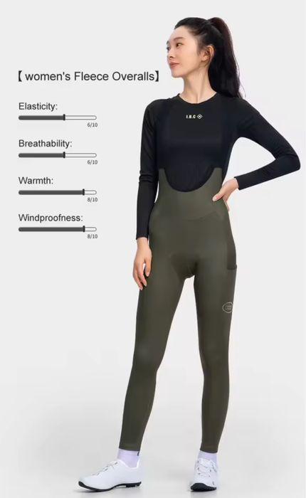 Жіночі велосипедні осінньо-зимові штани бібси