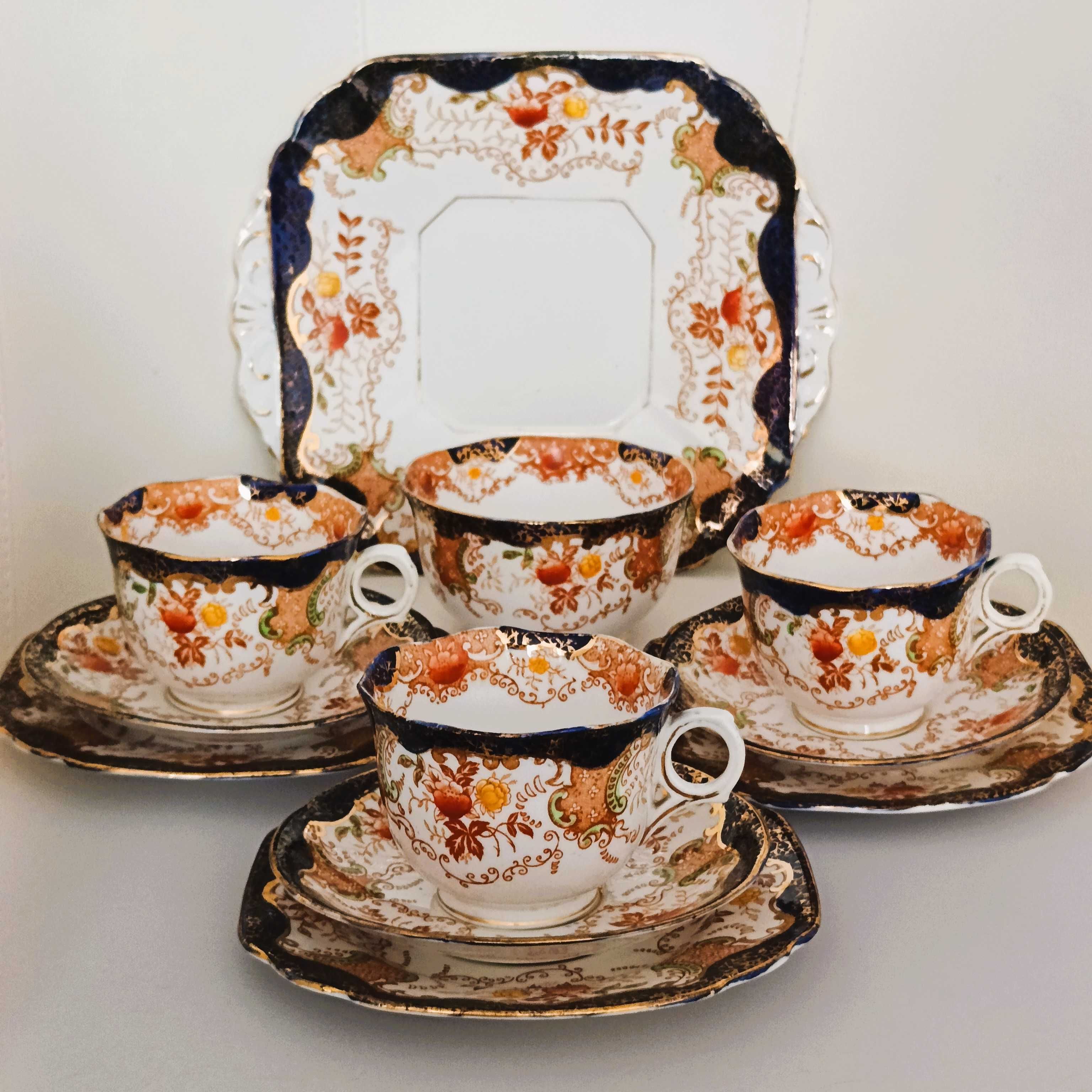 **filiżanka IMARI porcelana CROWN stara sygn. Mayer & Sherratt 1921+