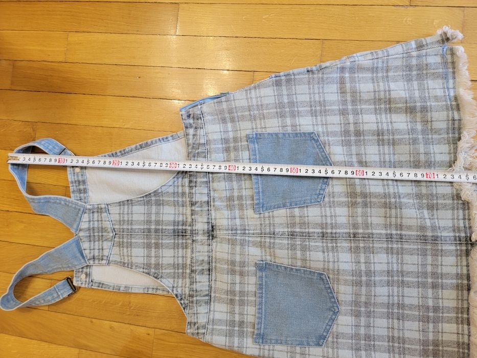 Джинсовий комбез спідниця S