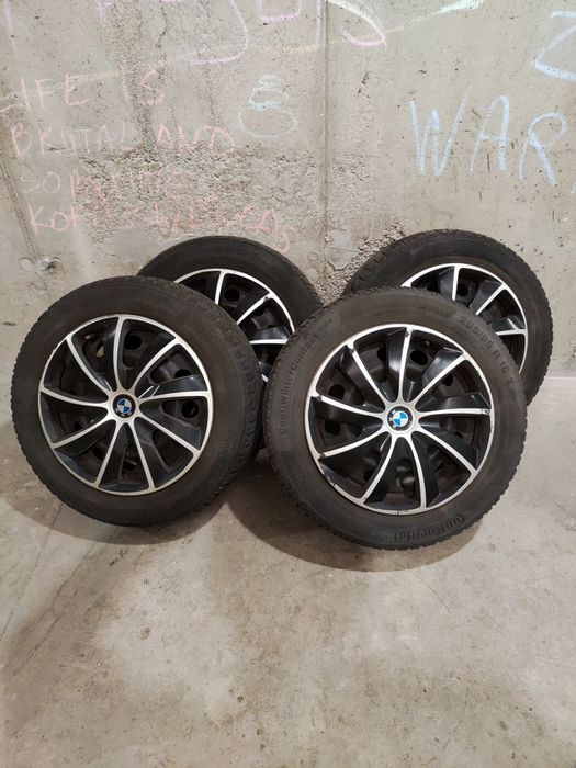 Koła 16' BMW Felgi stalowe Opony zimowe Continental  205/55
