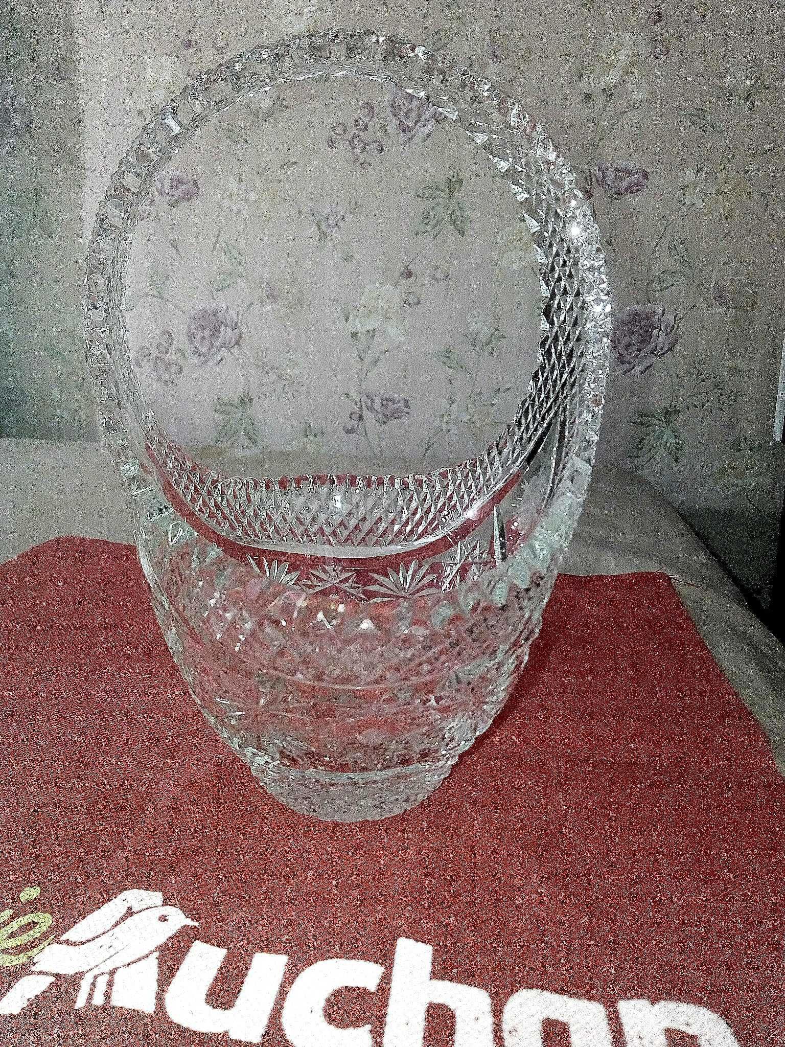 Ваза / корзина хрусталь СССР