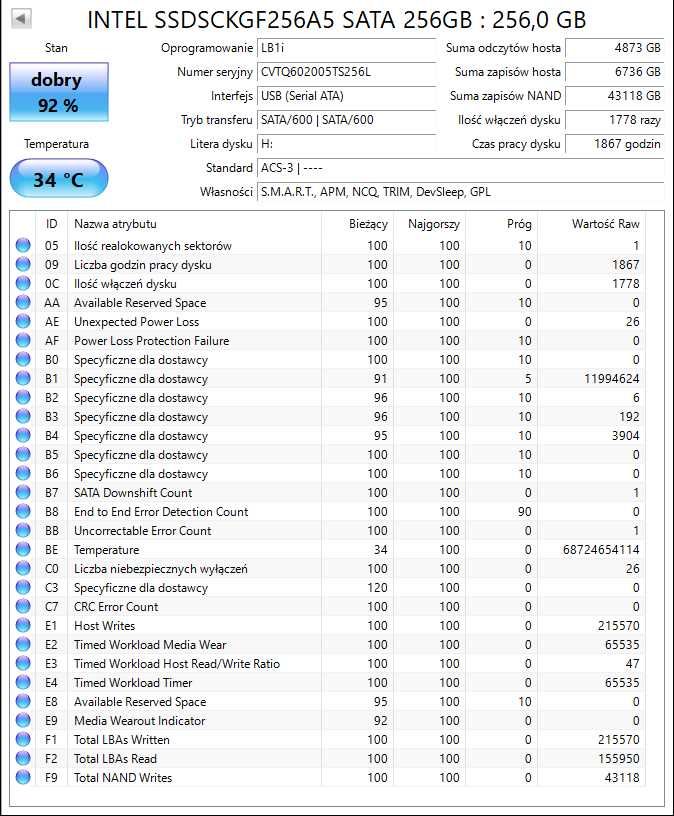 Dysk przenośny SSD 256GB - M2 SATA - USB 3.1 2#