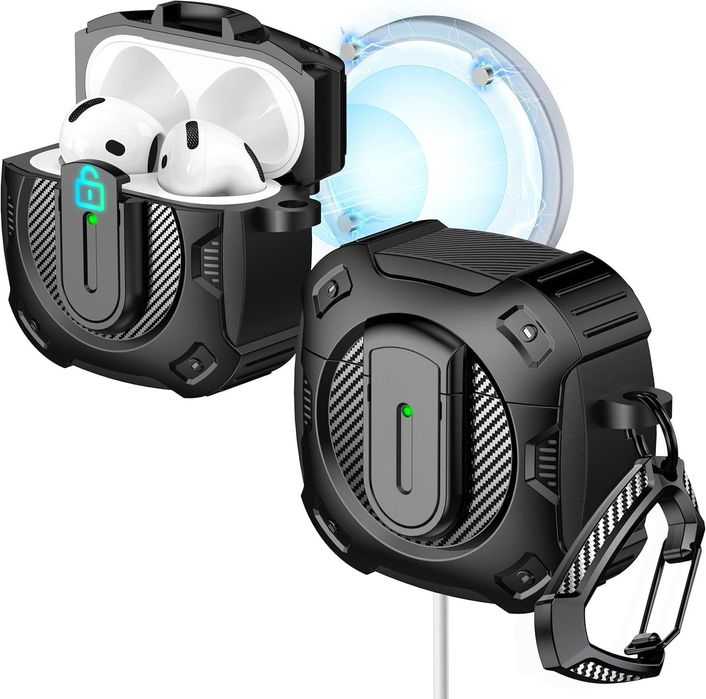 Противоударный чехол с замком Чехол на AirPods 4 (2024)