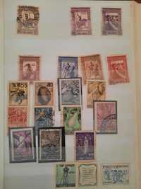 Classificador com 82 selos de São Tomé