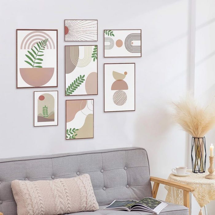 Obrazy ścienne minimalistyczne natura 7 sztuk