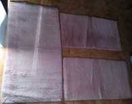 Conjunto 3 Tapetes Sala Quarto Casa Cor de Rosa