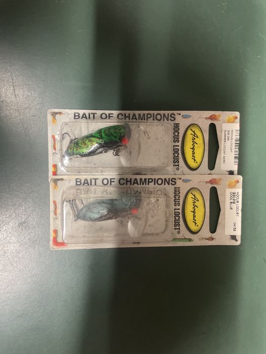 Amostras de pesca marca fred arbogast