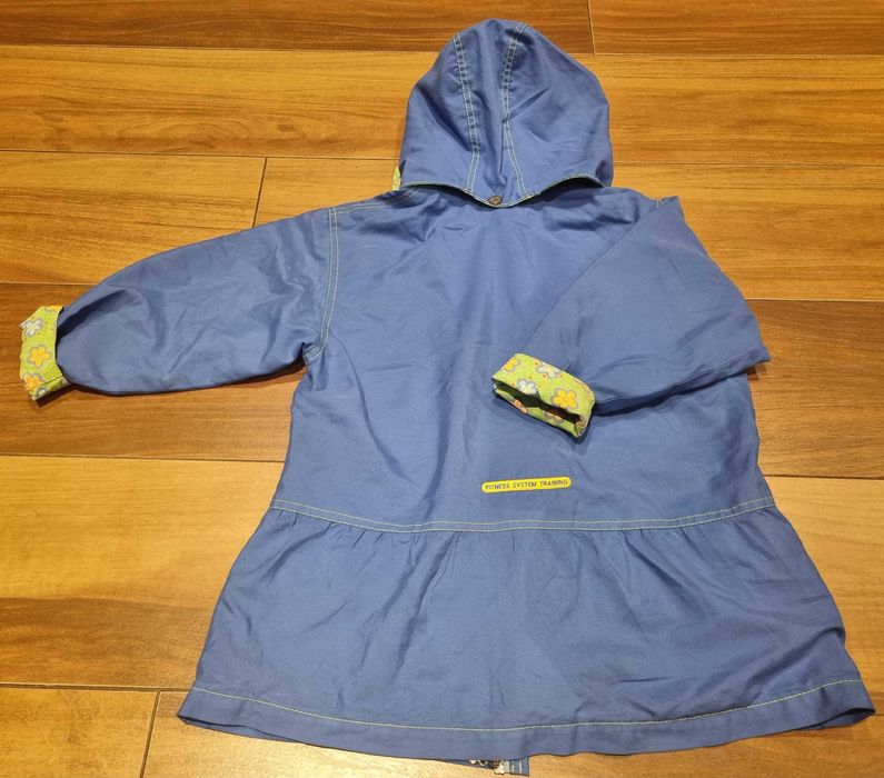 Kurtka przejściowa R 116 ROSSA POLAND kaptur kwiaty a'la płaszczyk