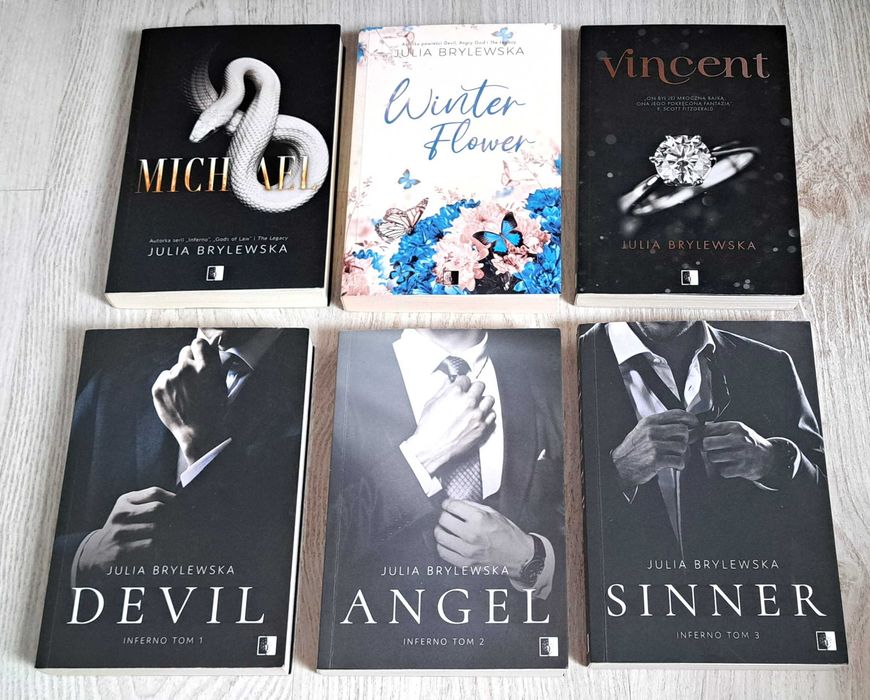 6x Julia Brylewska Michael Winter Flower + Devil Angel Sinner INFERNO