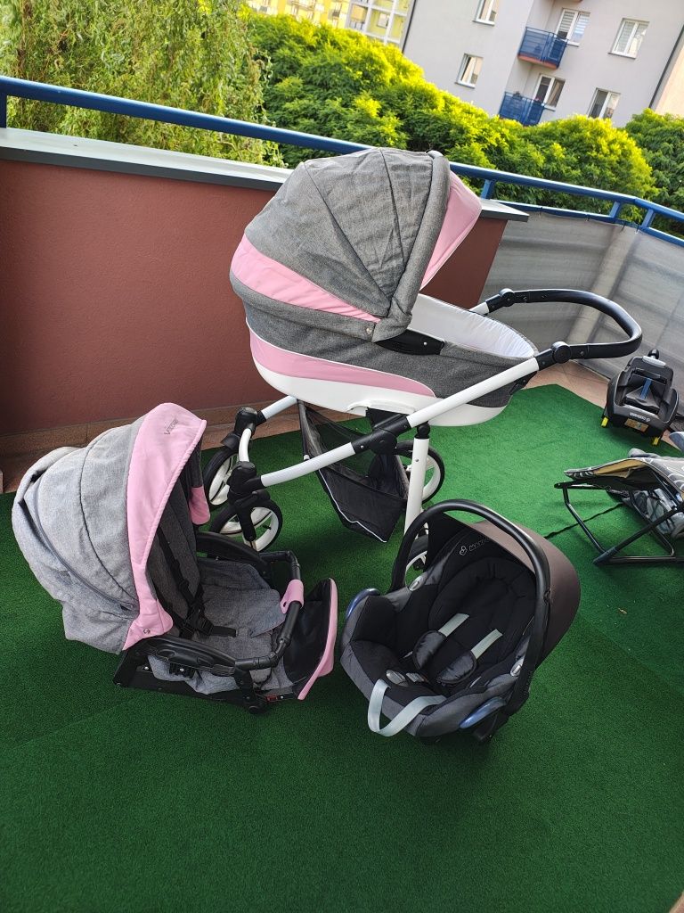 Wózek 2w1 plus nosidełko Maxi Cosi