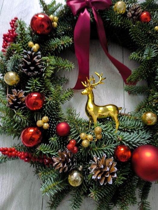 Wianek na drzwi jodła nobilis