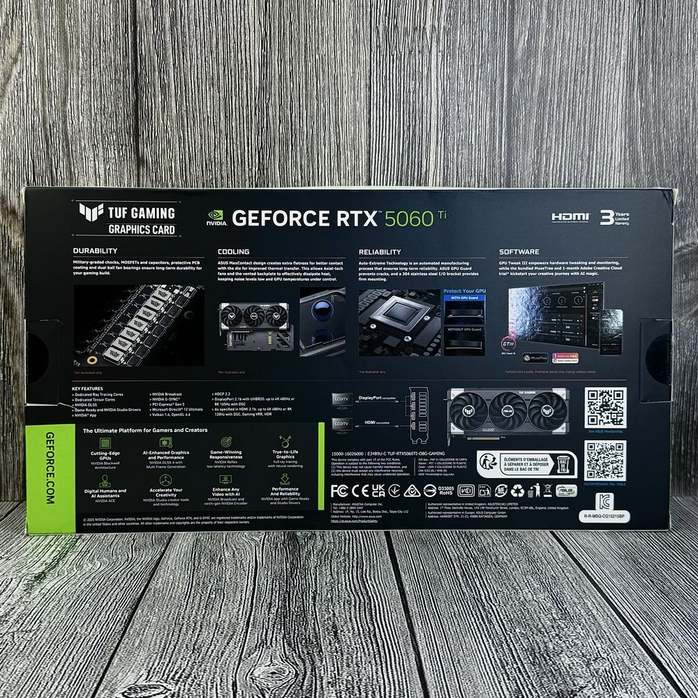 ASUS TUF Gaming RTX 5060 Ti OC 8 GB GDDR7