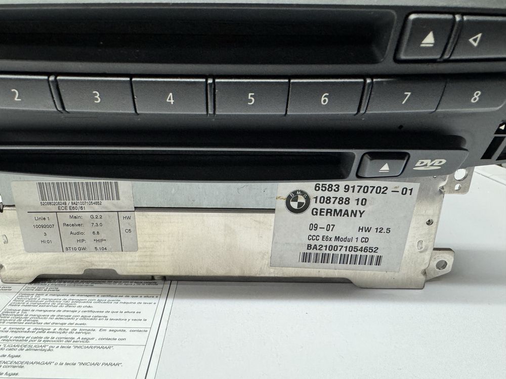 Radio CCC Professional bmw e60 e61 Lci