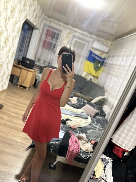 Сарафан красный лето