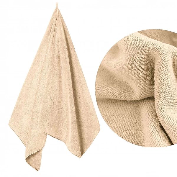 Ręcznik 50x90 Mikrofibra Szybkoschnący Chłonny Active 380 g/m2 Beż