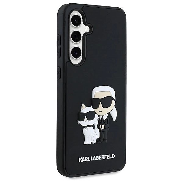 Etui Karl Lagerfeld 3D Rubber Karl&Choupette na Samsung Galaxy S24 FE