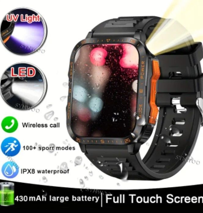 Акція!Смарт годинник|Тактические часы|  LIGE KT79 Black