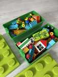 Dwa zestawy LEGO Duplo, w pudełkach, klocki