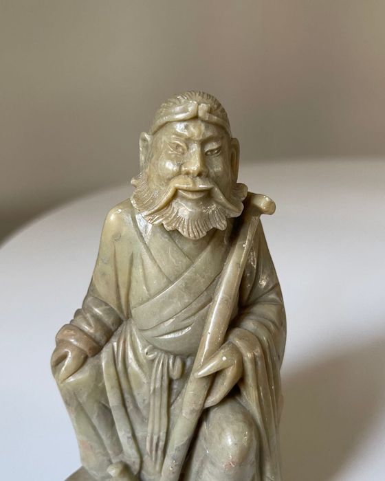 Rzeźba Figurka 12.5cm Kamień Azja Vintage