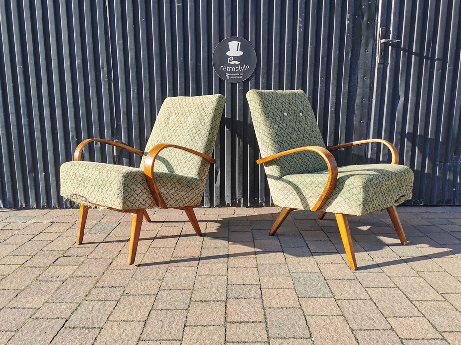 Fotel Czechosłowacja TON mod.53 proj. J. Šmídek, PRL Design, Vintage