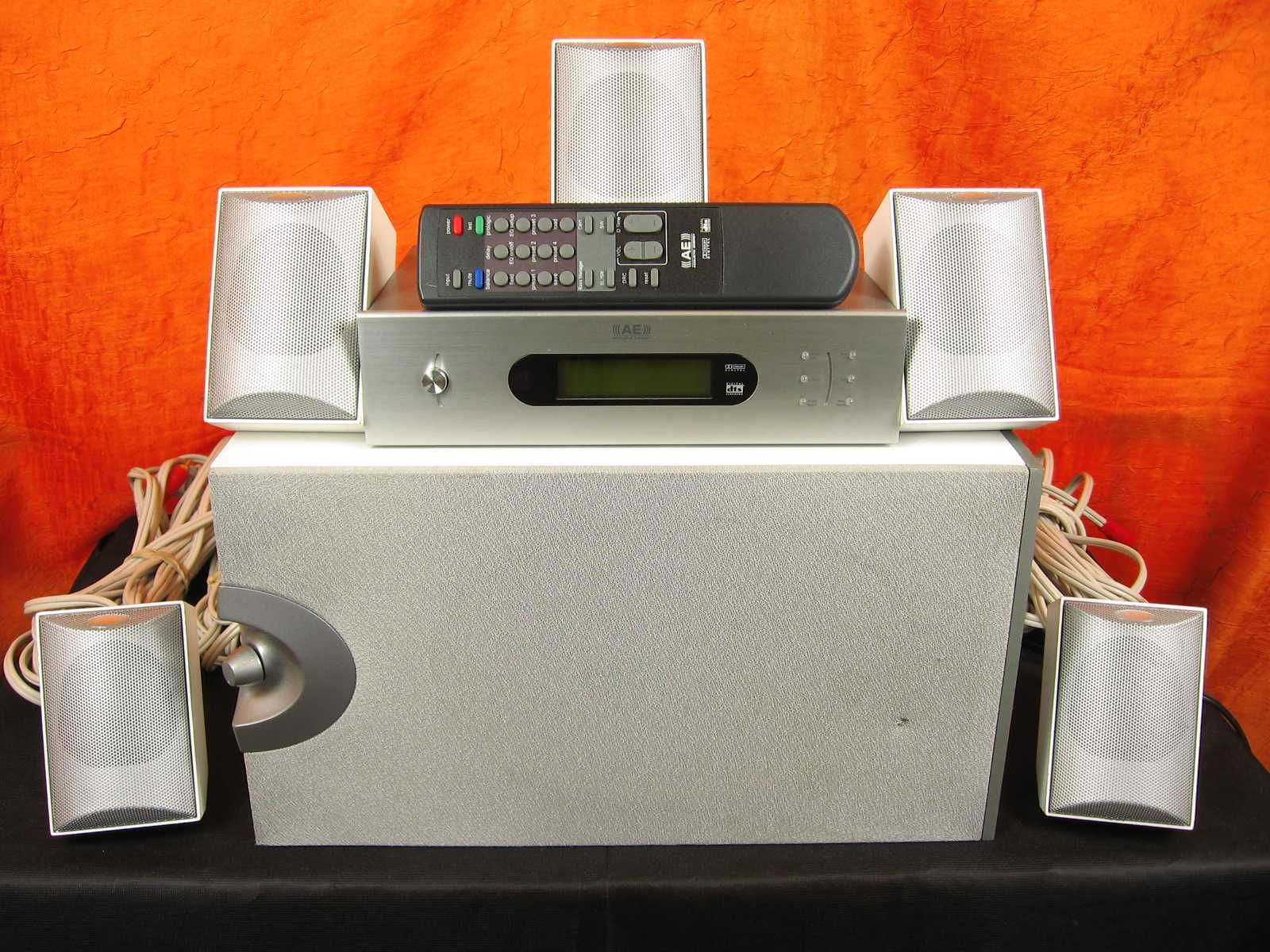 (((AE))) AEGO5 Kino Domowe kompletne Subwoofer Kolumny Głośniki