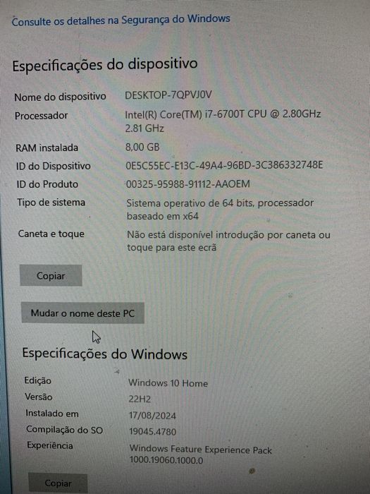 Computador Desktop HP Pavilion i7-6700T GTX 950