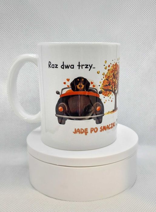 Kubek z jamnikiem / Handmade/ Limitowana wersja/ ZOBACZ!