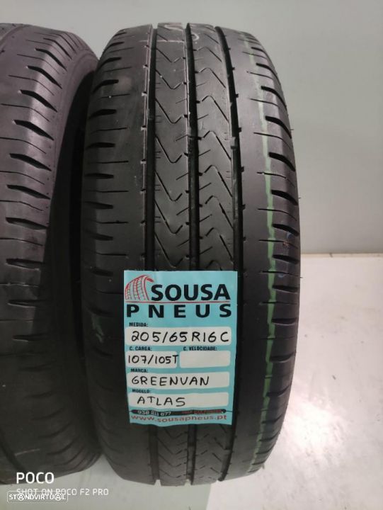 2 pneus semi novos 205/65r16c - oferta dos portes
