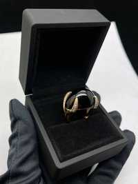 Золотое кольцо с раух топазом и бриллтантами CHIMENTO