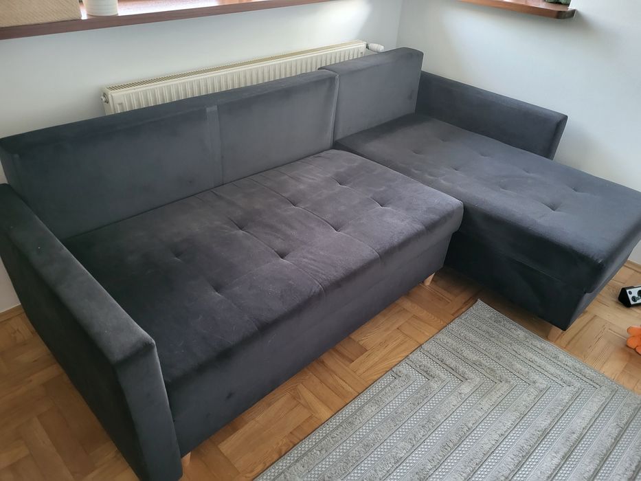 Kanapa rozkładana z pojemnikiem na pościel 2,2m x 0,9 m