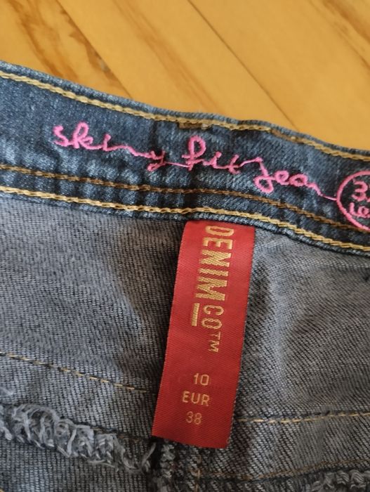 Dżinsy Jeansy rurki skinny denim M spodnie jeansowe dżinsowe biodrówki