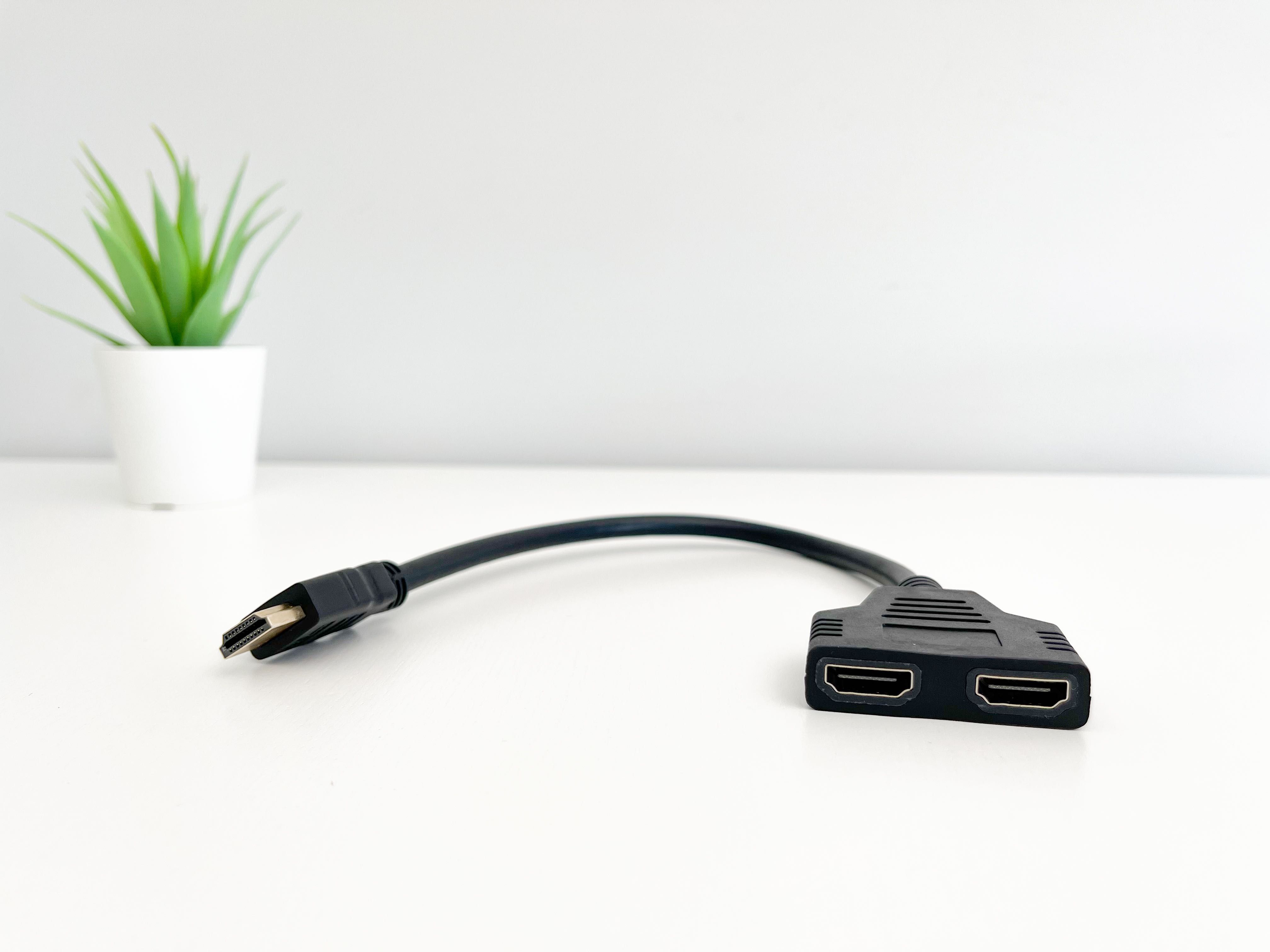 Cabo Hdmi com 2 Saídas e 1 Entrada - NOVO