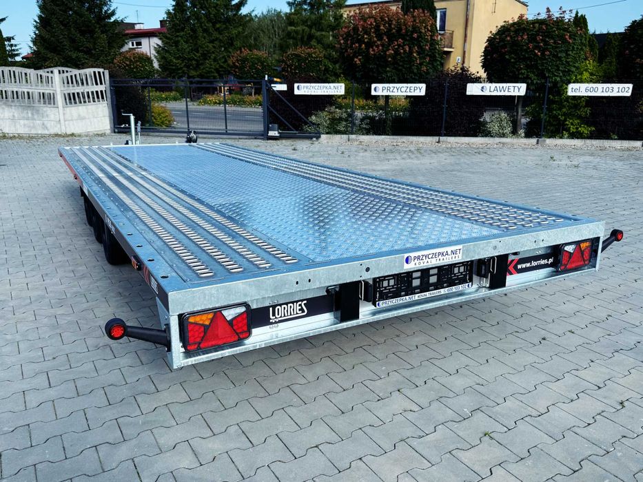 LORRIES PL35-6021 Laweta uchylna 3,5T 6m AMORTYZATORY 3 osie POMPA HYD