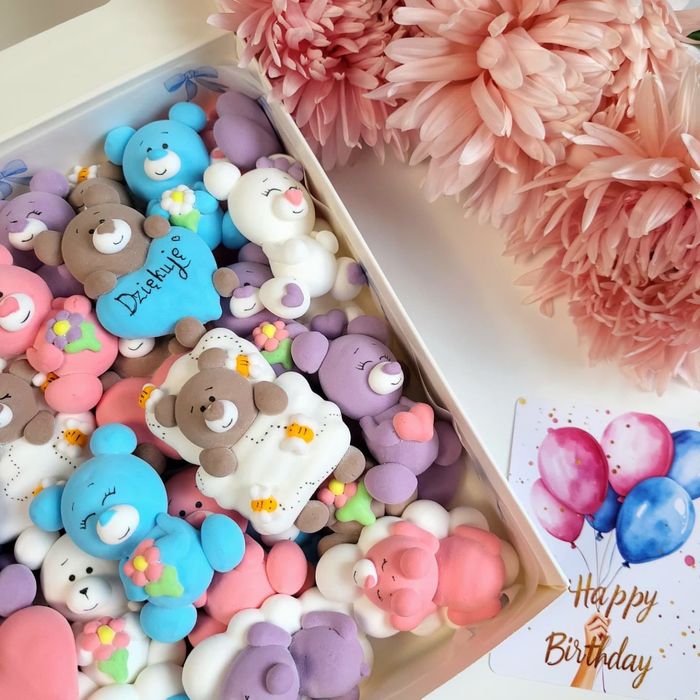 Dekoracje marshmallow 3D do tortów i kakao | Handmade