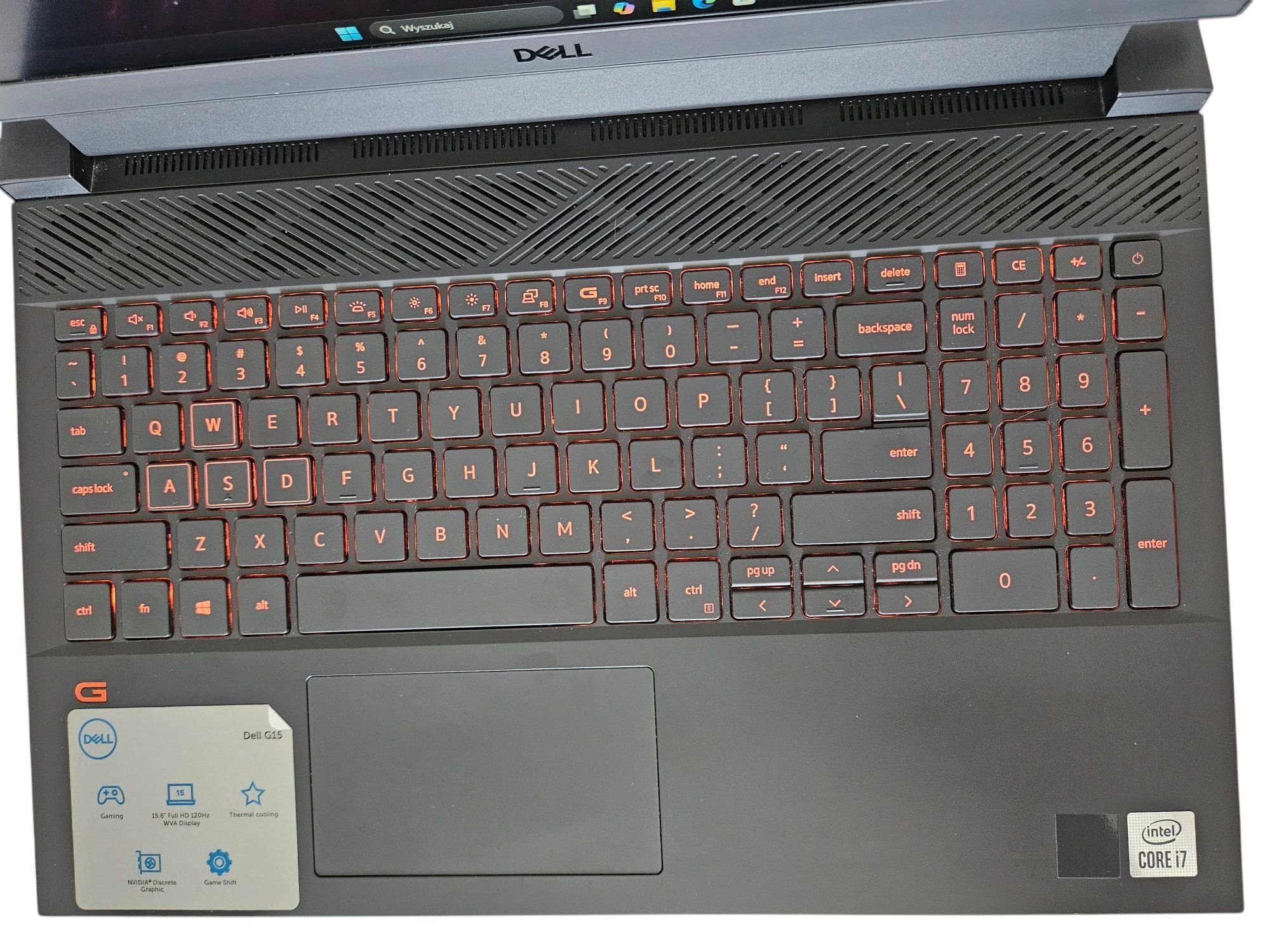 Laptop gamingowy Dell G15 RTX 3060 i7 10th SSD 512GB RAM 16GB