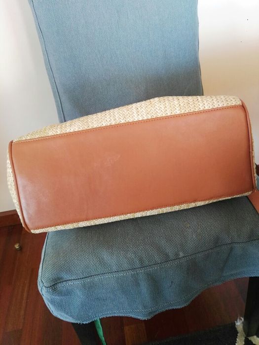 Mala tecido palhinha